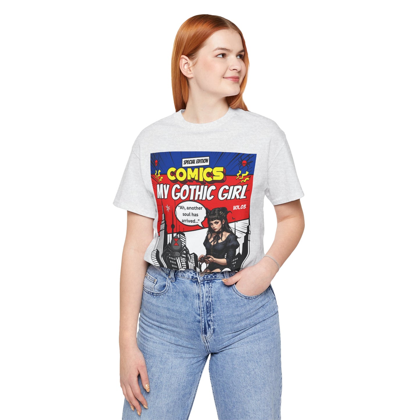 My Gothic Girl Comic Book Graphic Tee – Whimsy Goth Streetwear, Dark Poetry Fashion, Alt Aesthetic Apparel