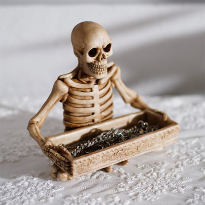 Gothic Resin Skull Tray for Jewelry and Decoration