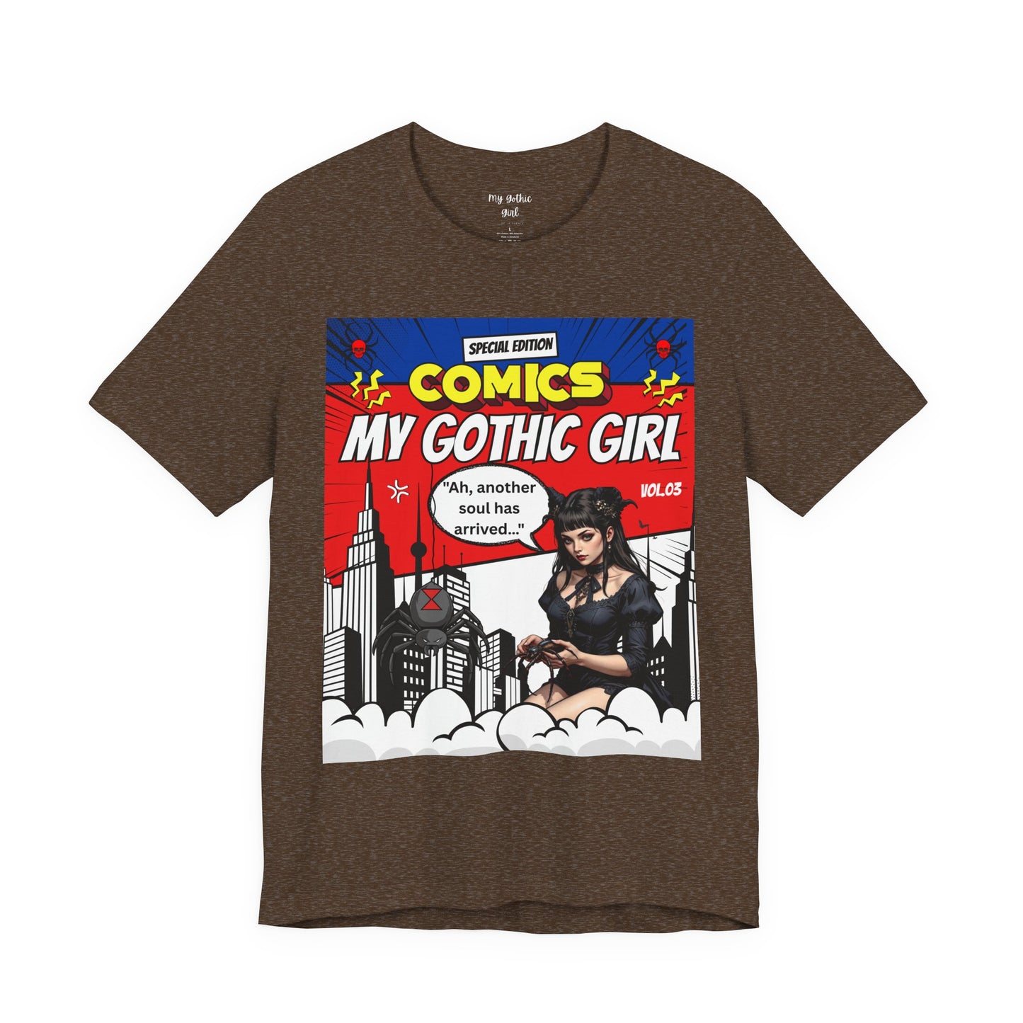My Gothic Girl Comic Book Graphic Tee – Whimsy Goth Streetwear, Dark Poetry Fashion, Alt Aesthetic Apparel
