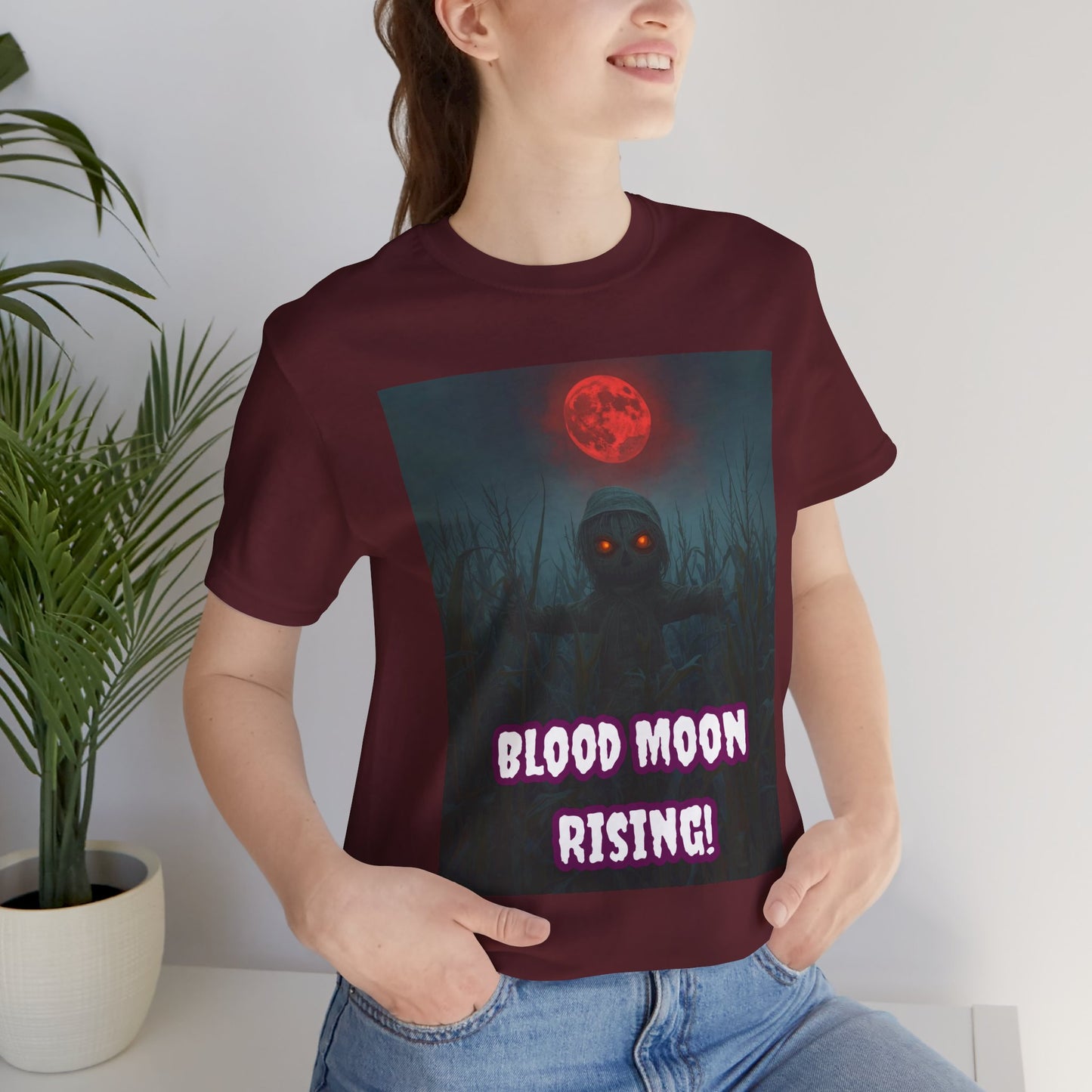 My Gothic Girl "Blood Moon Rising" Graphic T-Shirt Unisex Gothic Dark Fashion Casual Wear