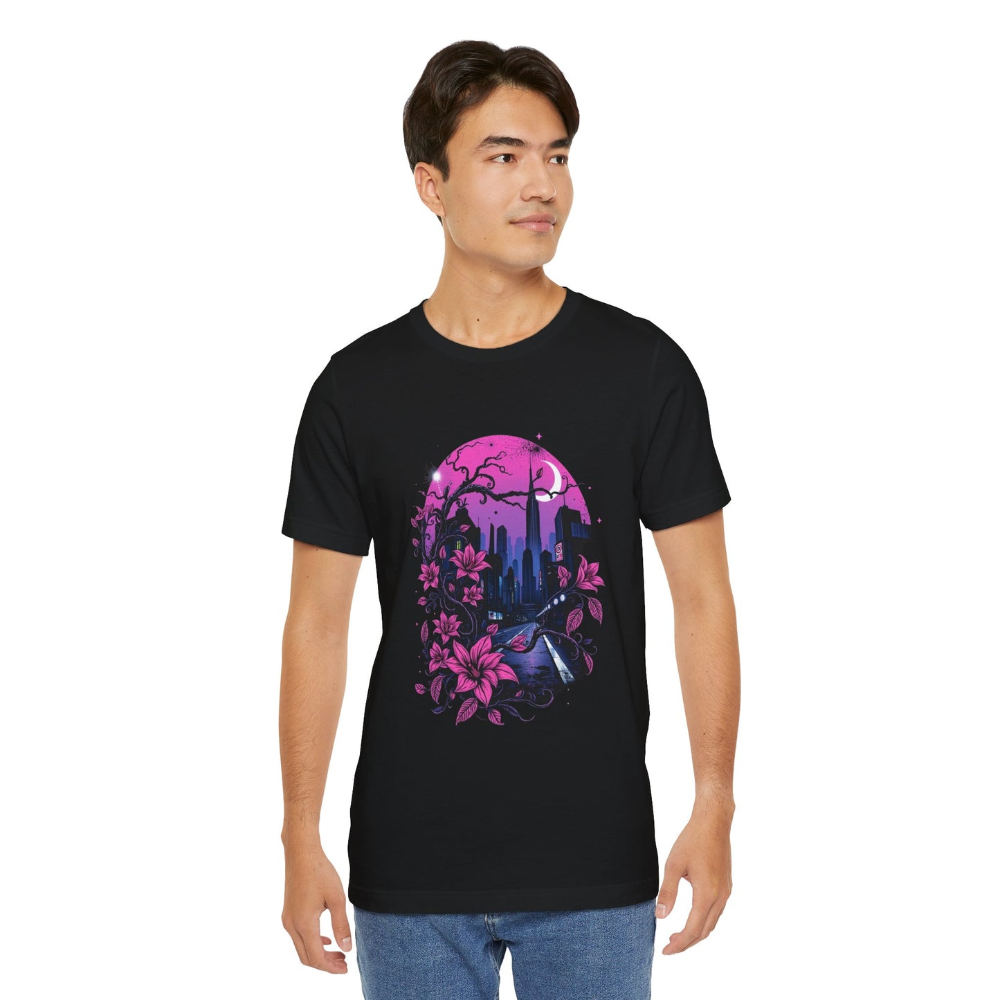 “Dark Bloom” — WhimsyGoth Floral Tee – Alt Aesthetic Poetic Goth Street-wear