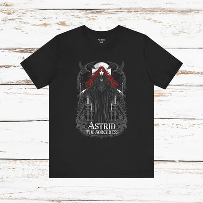 Astrid the Sorceress Gothic T-Shirt | Dark Fantasy Witch Tee