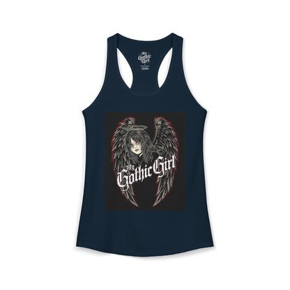 My Gothic Girl "Fallen Angel" — Women's Racer-back Tank Top