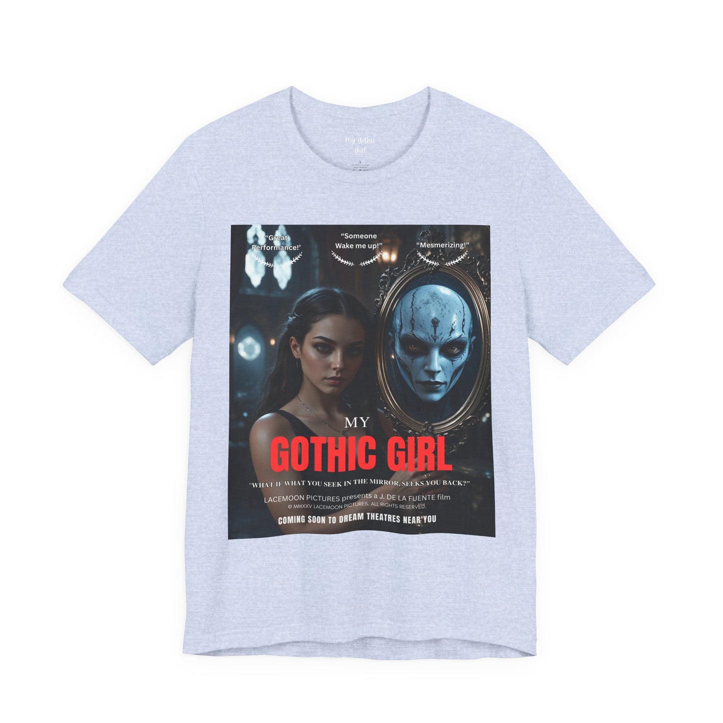My Gothic Girl T-Shirt "Movie Poster" – Whimsy Goth Streetwear, Dark Poetry Fashion, Alt Aesthetic Apparel