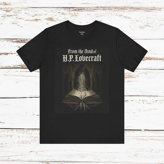 "From The Mind Of H.P. Lovecraft" Gothic Literary T-Shirt