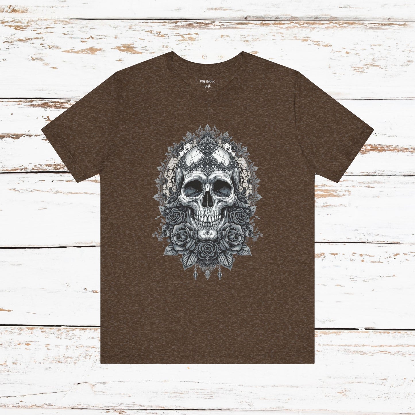 Gothic Skull Elegance T-Shirt