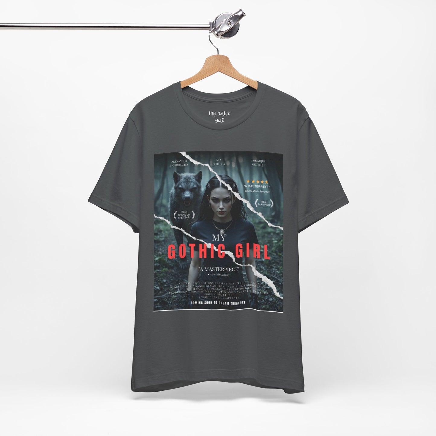 My Gothic Girl T-Shirt "Movie Poster" – Whimsy Goth Streetwear, Dark Poetry Fashion, Alt Aesthetic Apparel