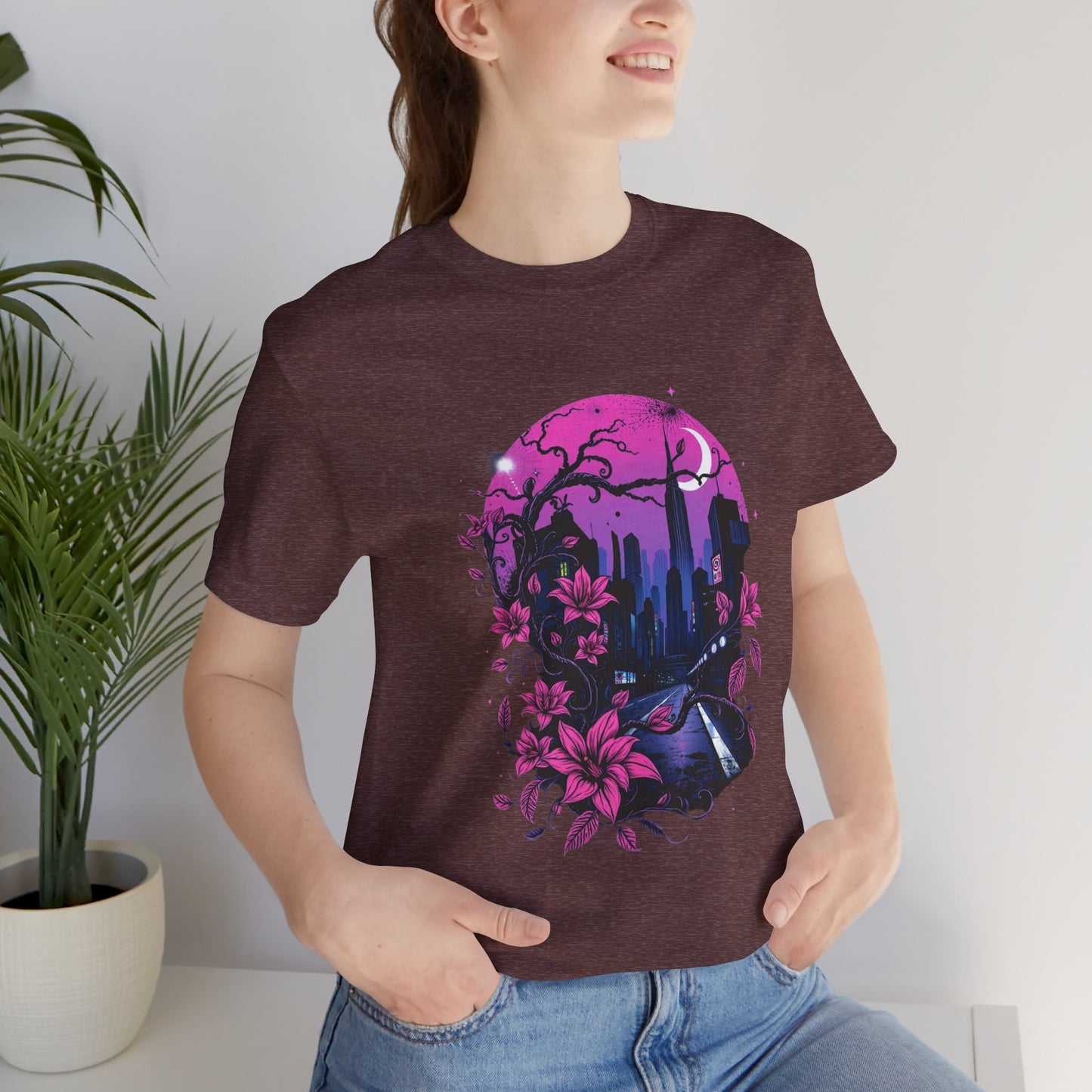 “Dark Bloom” — WhimsyGoth Floral Tee – Alt Aesthetic Poetic Goth Street-wear