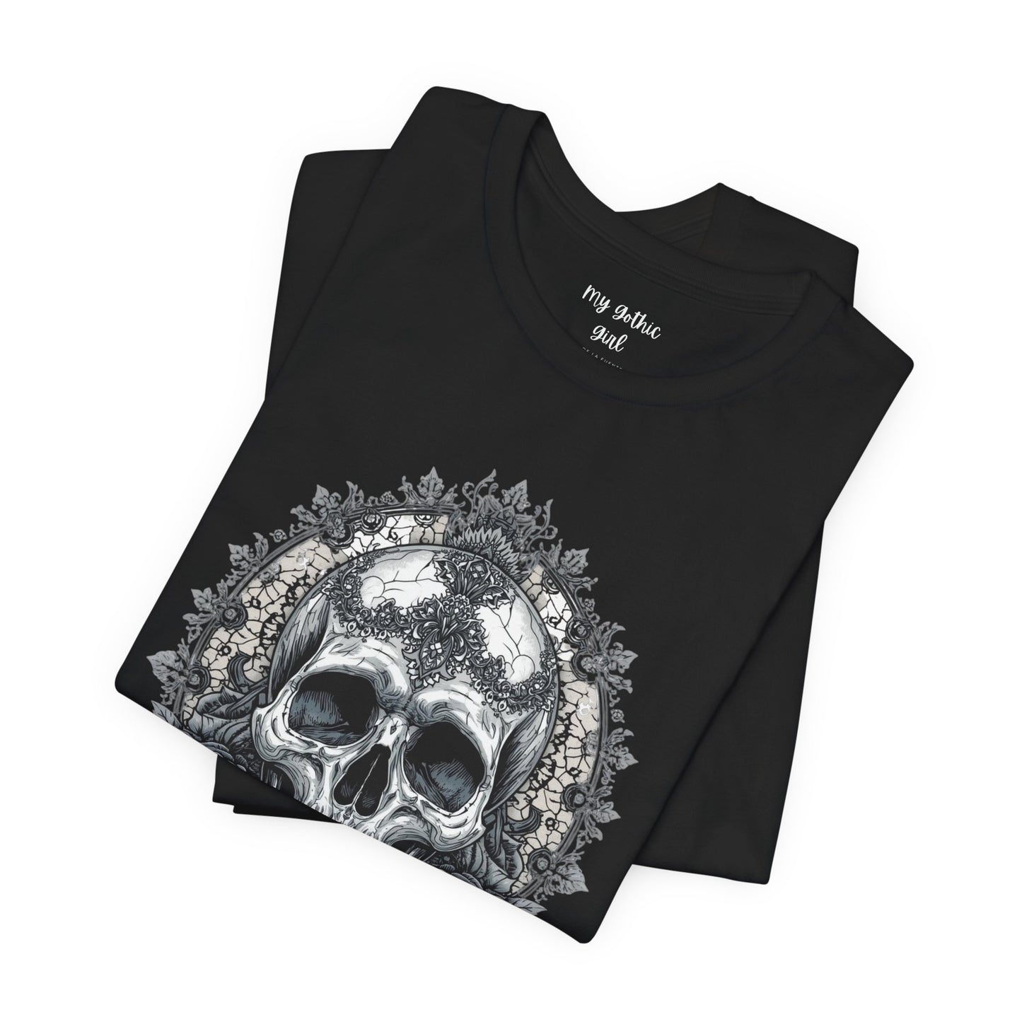 Gothic Skull Elegance T-Shirt