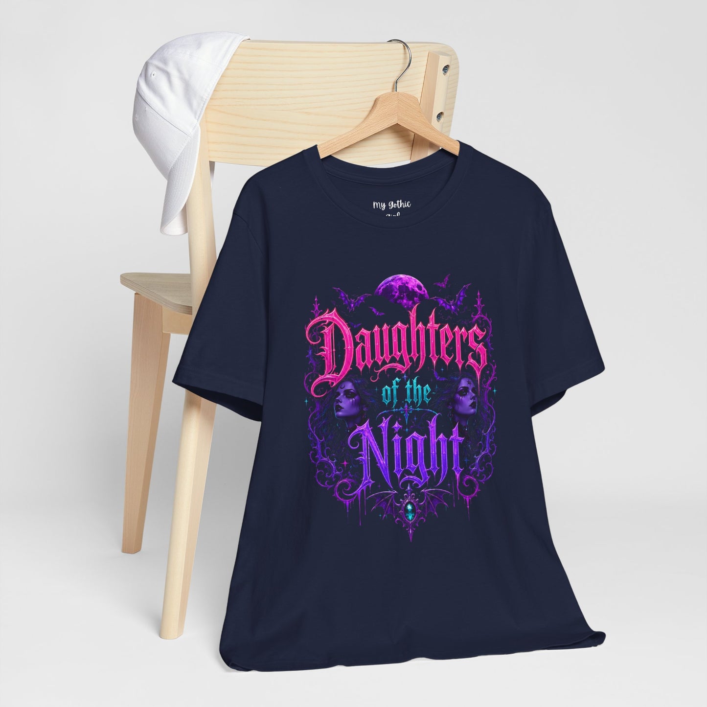 Daughters of the Night Tee — Gothic Vampire Moon Graphic T-Shirt