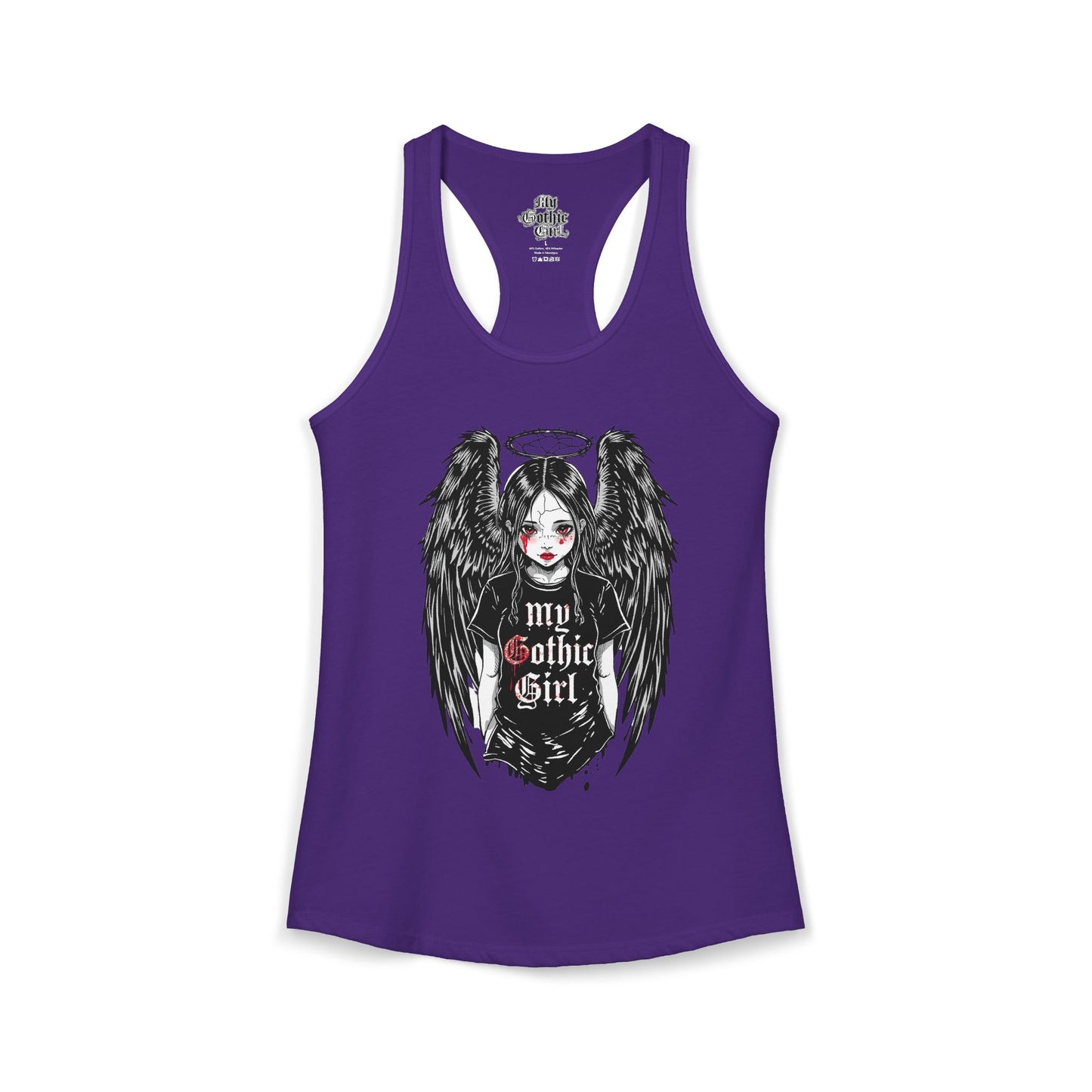 My Gothic Girl "Fallen Angel" — Women's Racer-back Tank Top