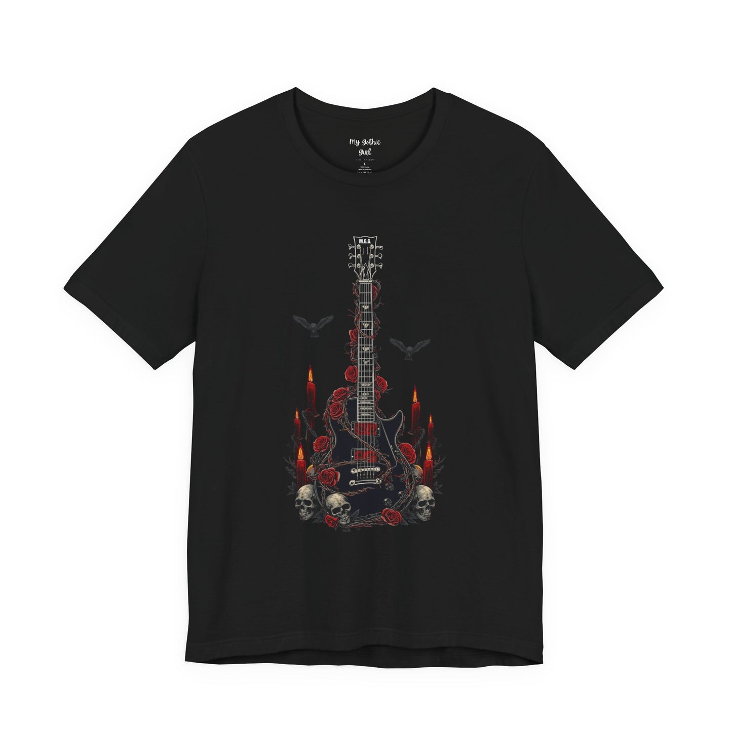 "Midnight Riff" Gothic Art Electric Guitar Tee