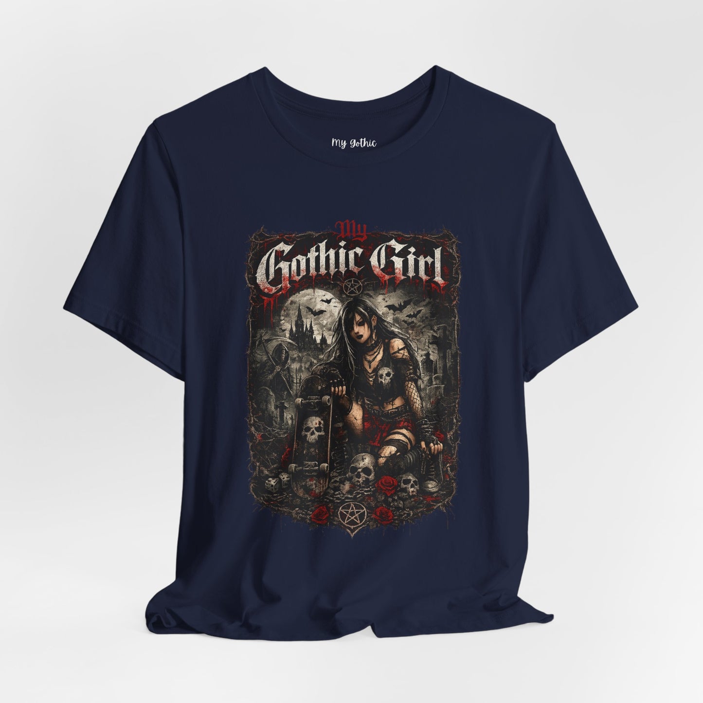 My Gothic Girl - Skater Girl Short Sleeve T Shirt
