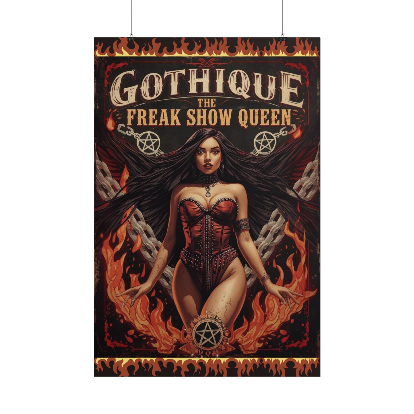 Gothique The Freak Show Queen - Wall Art Poster