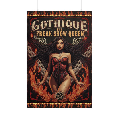 Gothique The Freak Show Queen - Wall Art Poster
