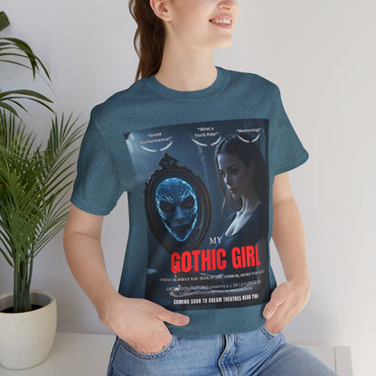 My Gothic Girl "Movie Poster" Graphic Tee – Gothic Streetwear, Whimsy Goth, Dark Poetry Alt Fashion
