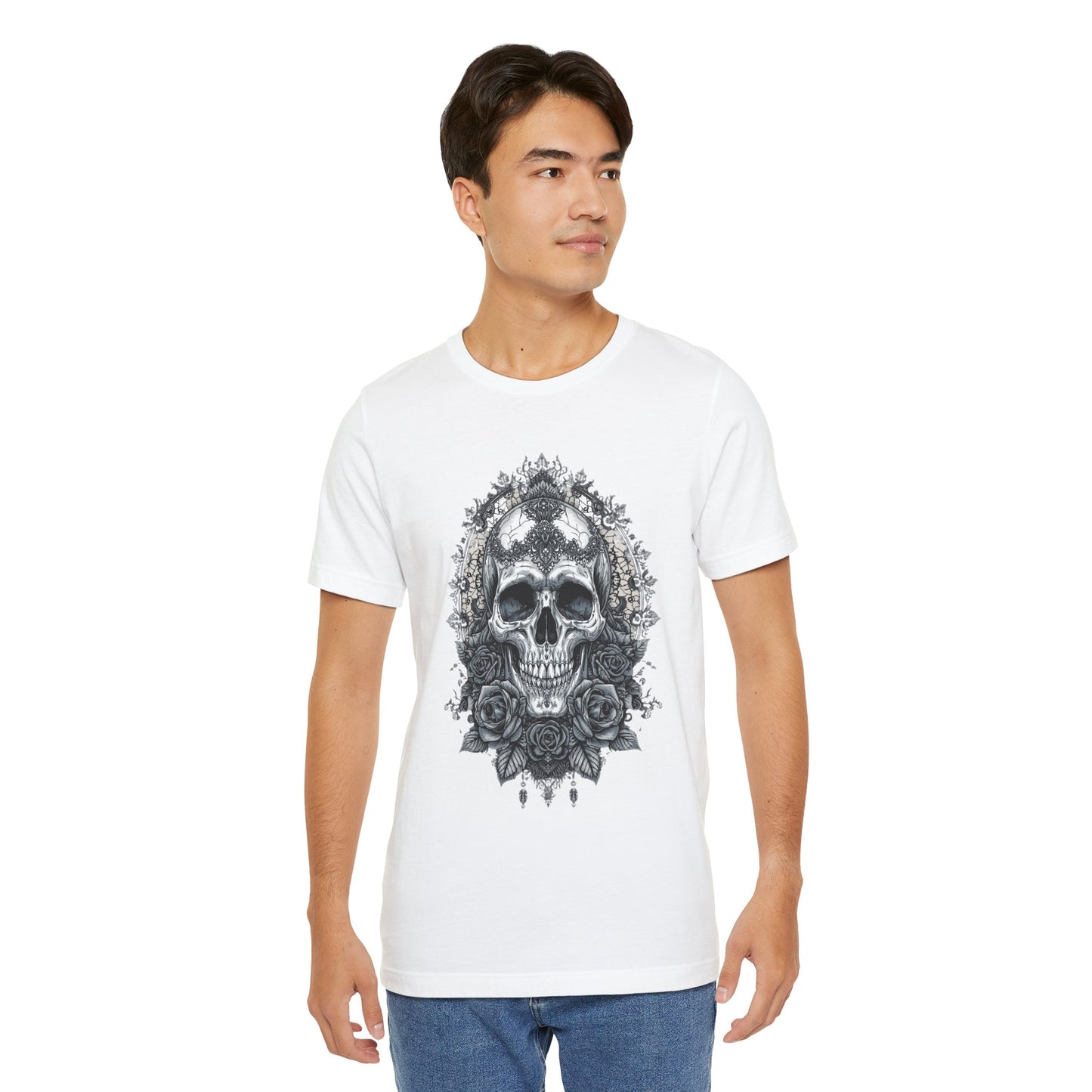 Gothic Skull Elegance T-Shirt