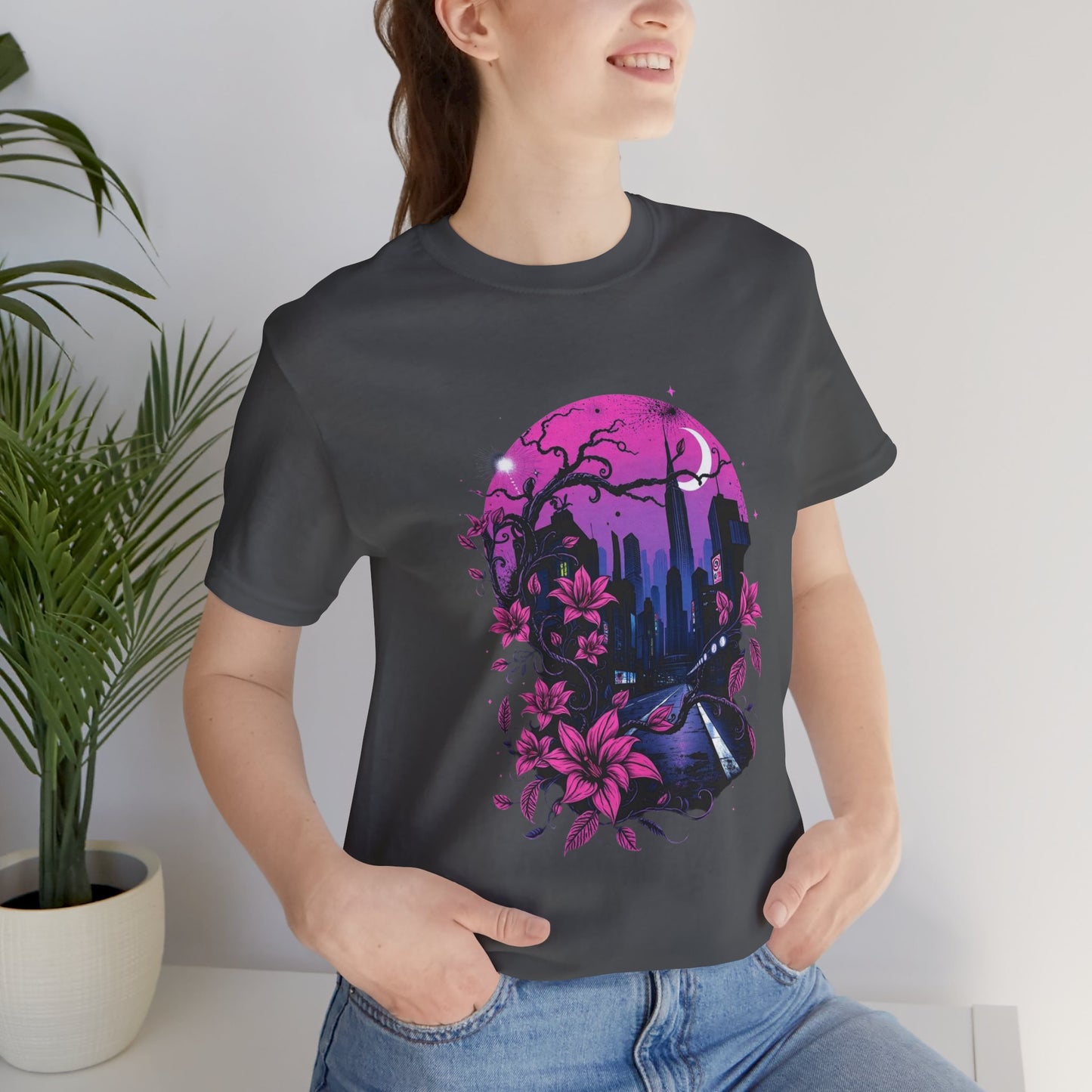 “Dark Bloom” — WhimsyGoth Floral Tee – Alt Aesthetic Poetic Goth Street-wear