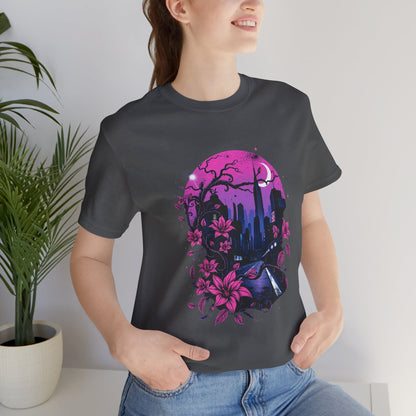 “Dark Bloom” — WhimsyGoth Floral Tee – Alt Aesthetic Poetic Goth Street-wear