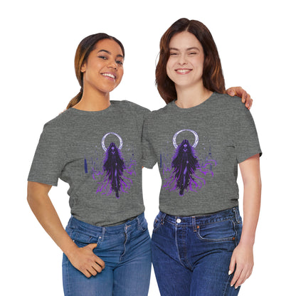 “Celestial Enchantress”  Gothic Graphic T-Shirt – Alt Aesthetic Poetic Goth Street-wear