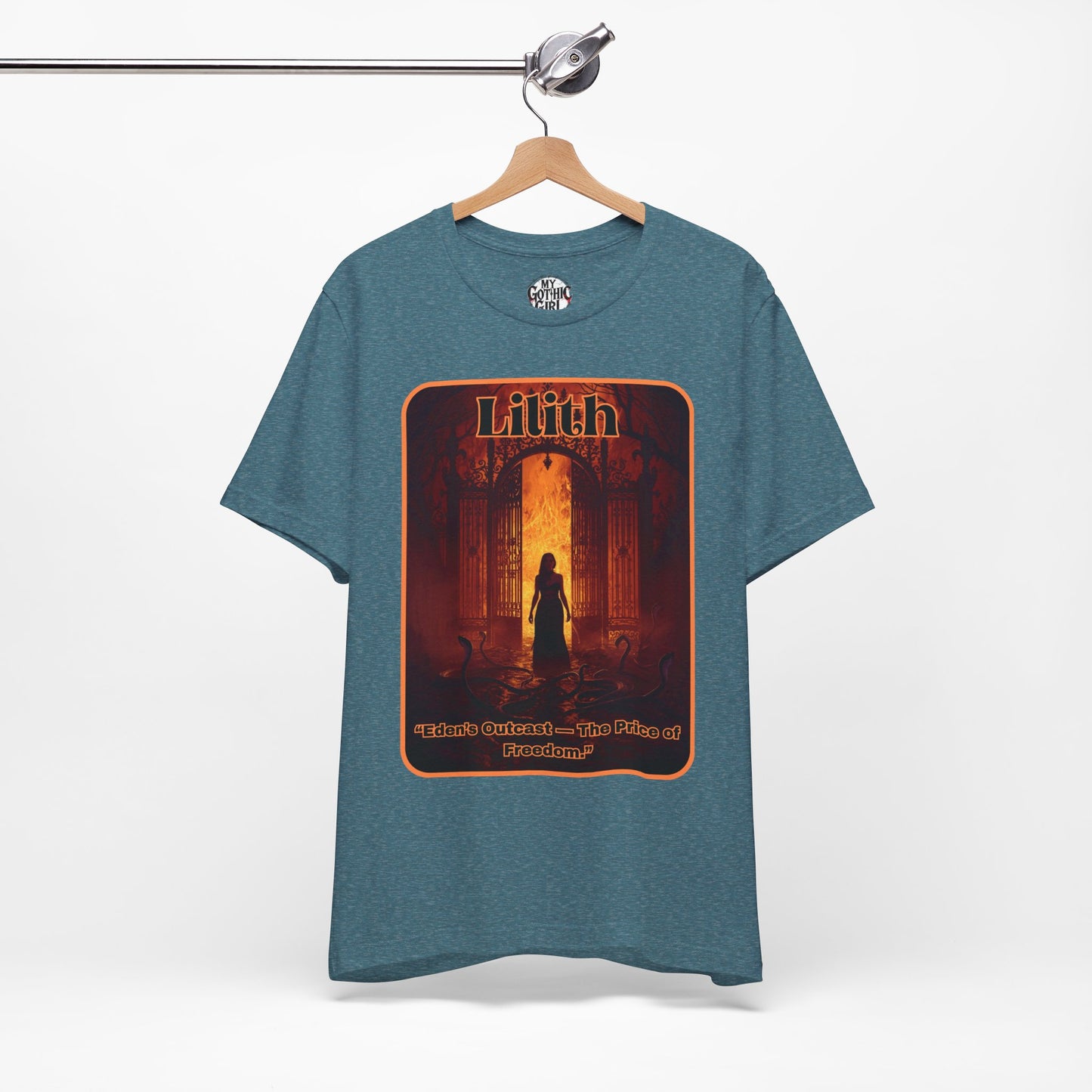 “Lilith  —  Eden’s Outcast, The Price of Freedom.” Graphic T-Shirt – Alt Aesthetic Poetic Goth Street-wear