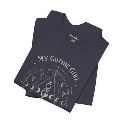 My Gothic Girl "The Alchemist" Gothic Design Short Sleeve T Shirt