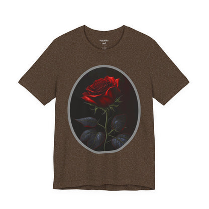 My Gothic Girl T-Shirts for Women & Men "Linda's Red Rose" Dark Aesthetic & Alternative Tees – My Gothic Girl