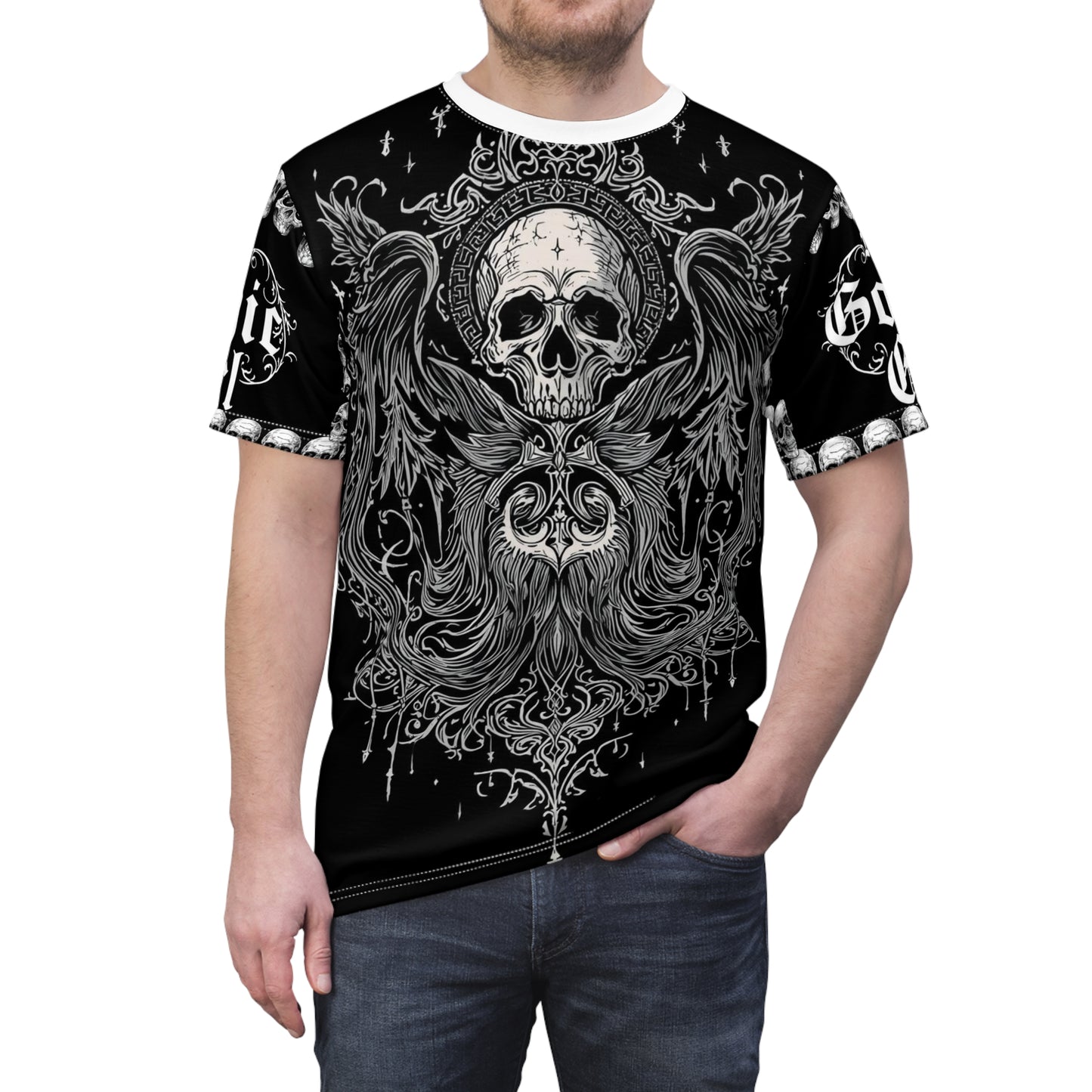 Skull & Filigree Tee by My Gothic Girl – Gothic Fashion Top