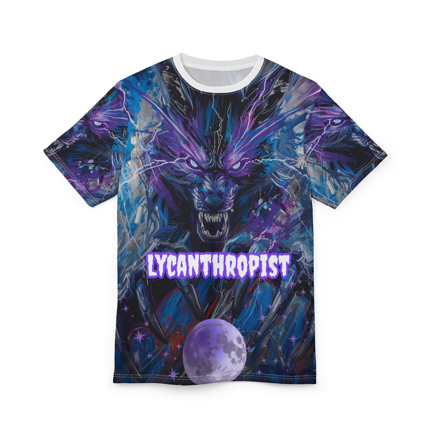 Lycanthropist Werewolf and Moon Gothic Graphic T-Shirt – Dark Romance All Over Print My Gothic Girl