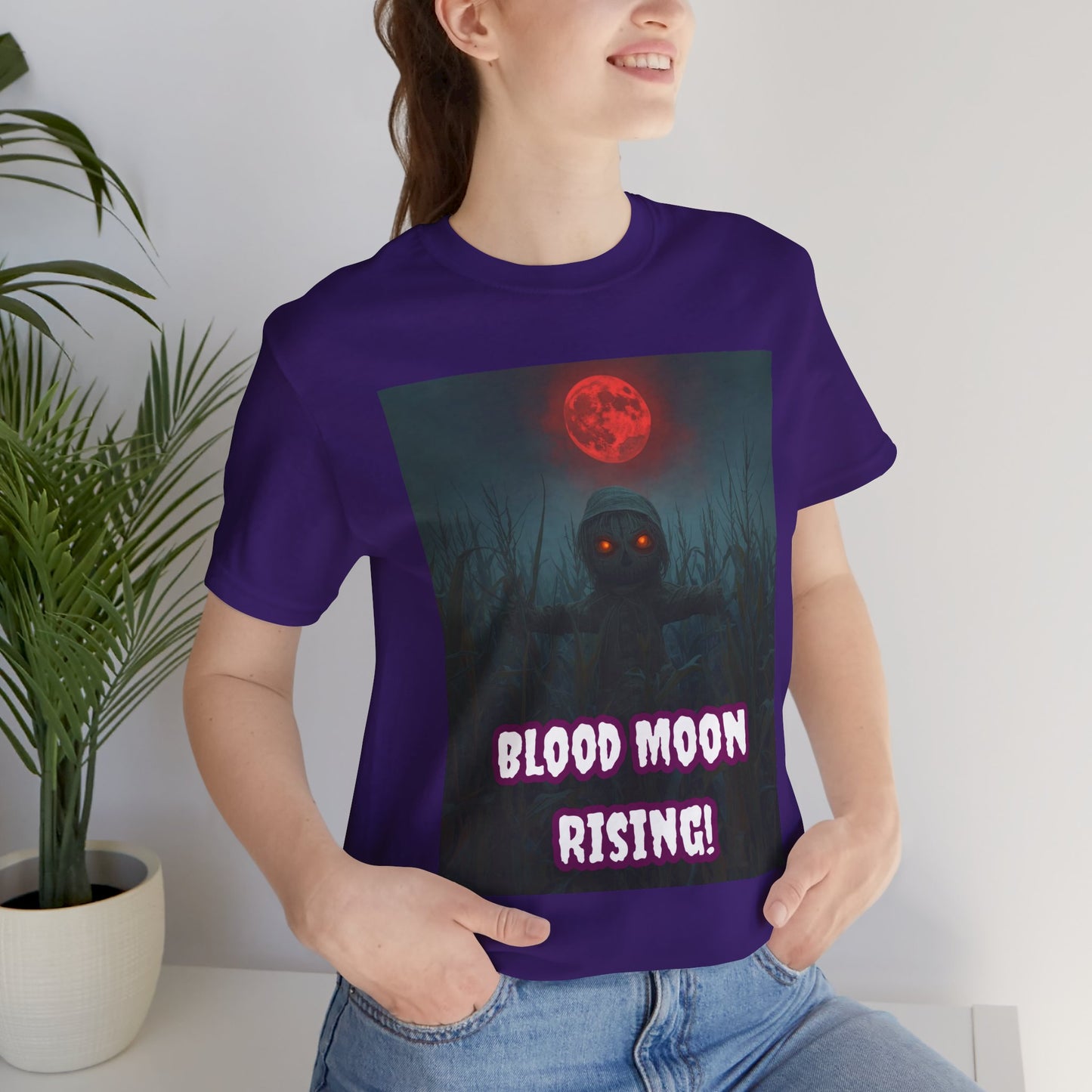 My Gothic Girl "Blood Moon Rising" Graphic T-Shirt Unisex Gothic Dark Fashion Casual Wear