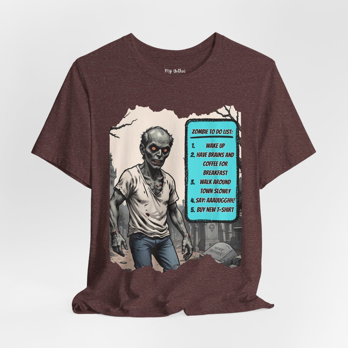 My Gothic Girl "Zombie: To Do List"  – Whimsy Goth Streetwear, Dark Poetry Fashion, Alt Aesthetic Apparel