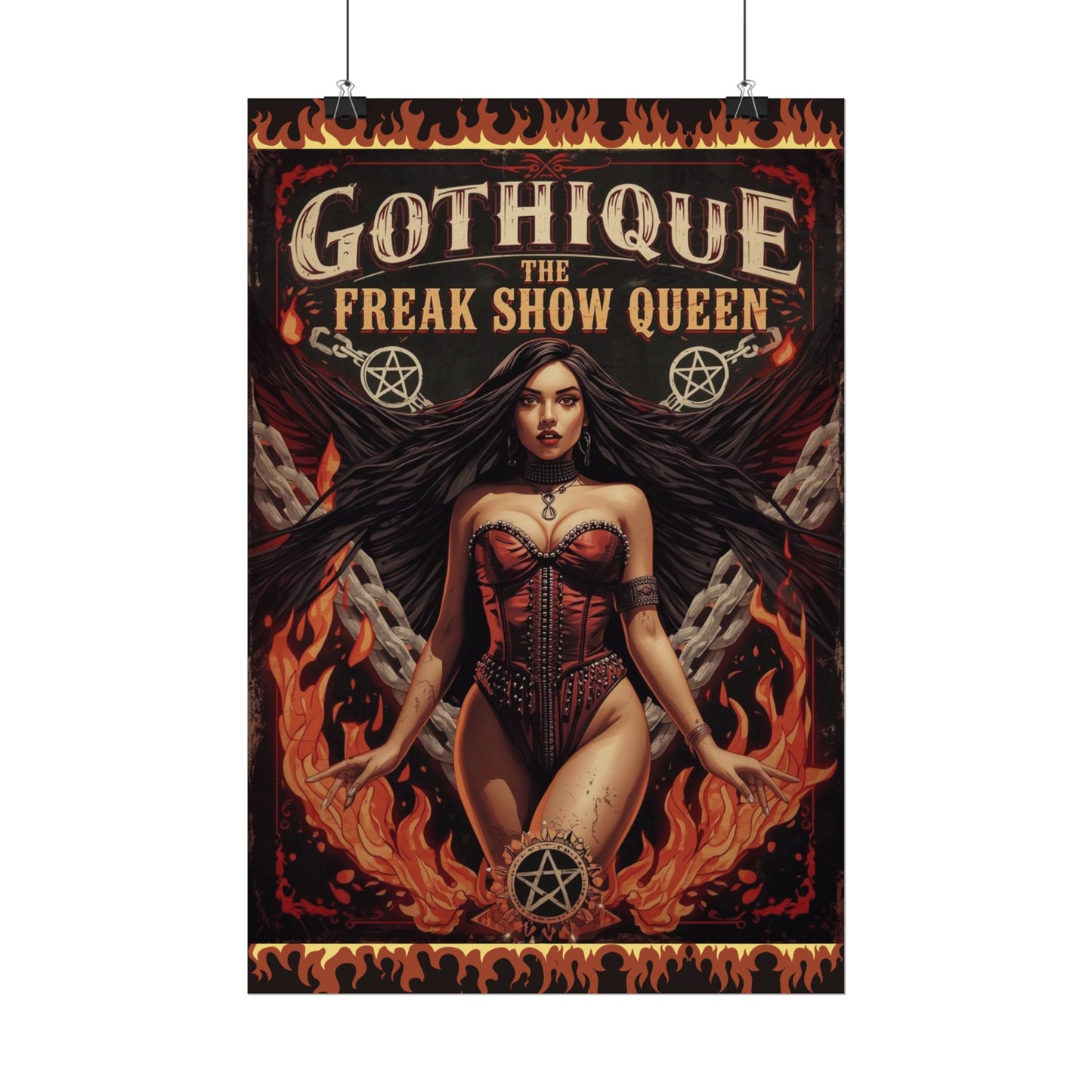 Gothique The Freak Show Queen - Wall Art Poster