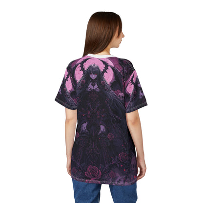 Gothic Anime Reaper Queen Tee – Dark Romance All Over Print | My Gothic Girl