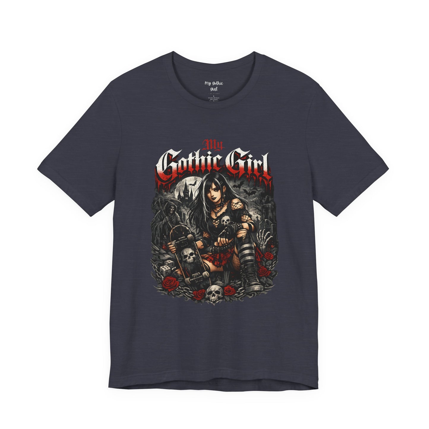 My Gothic Girl - Skater Girl Short Sleeve T Shirt