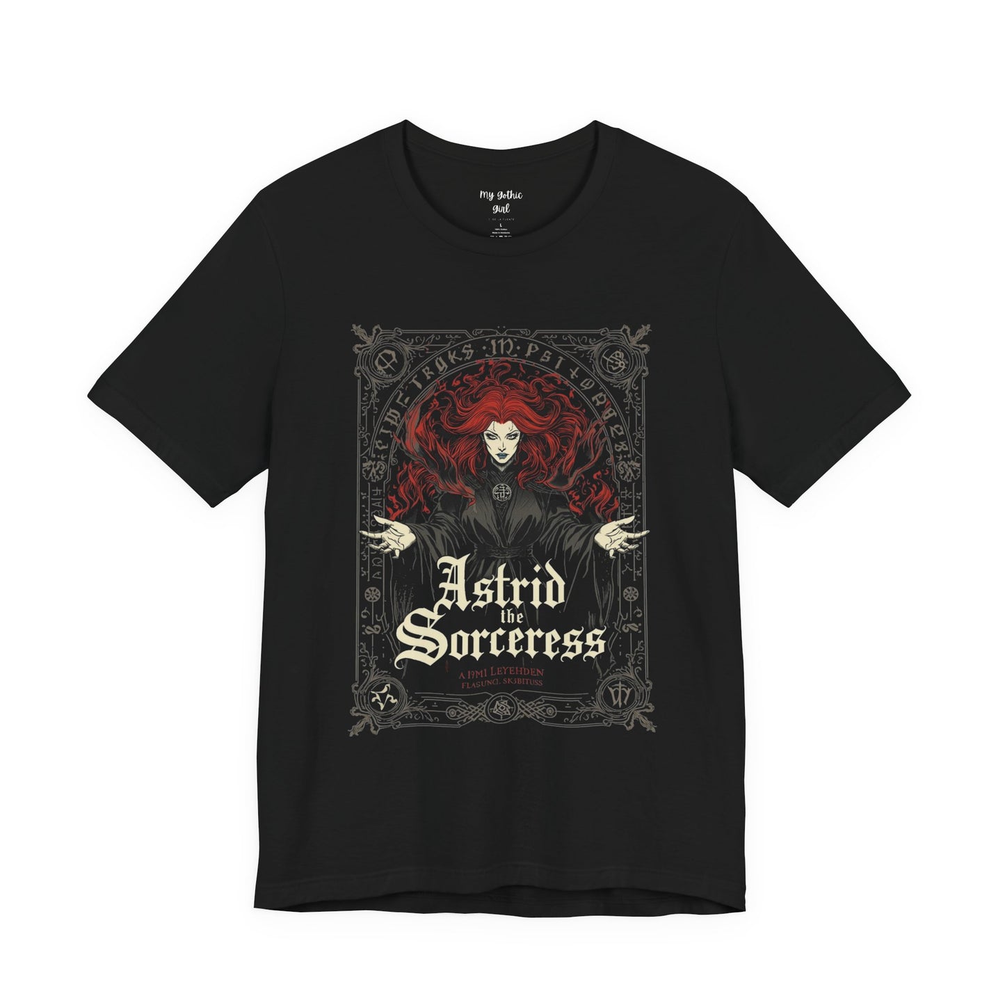 Astrid the Sorceress Gothic T-Shirt | Dark Fantasy Witch Tee