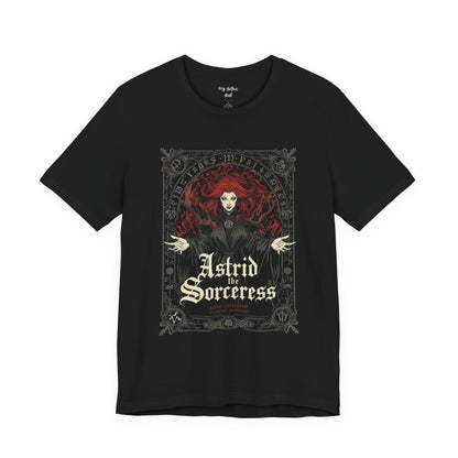 Astrid the Sorceress Gothic T-Shirt | Dark Fantasy Witch Tee