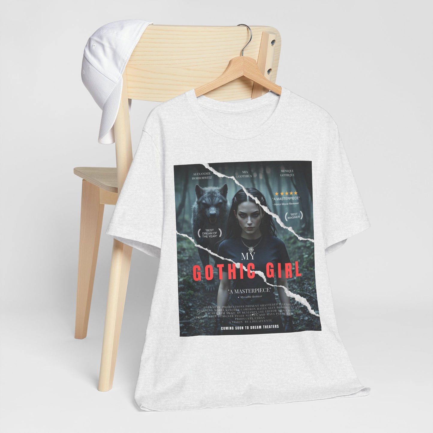 My Gothic Girl T-Shirt "Movie Poster" – Whimsy Goth Streetwear, Dark Poetry Fashion, Alt Aesthetic Apparel