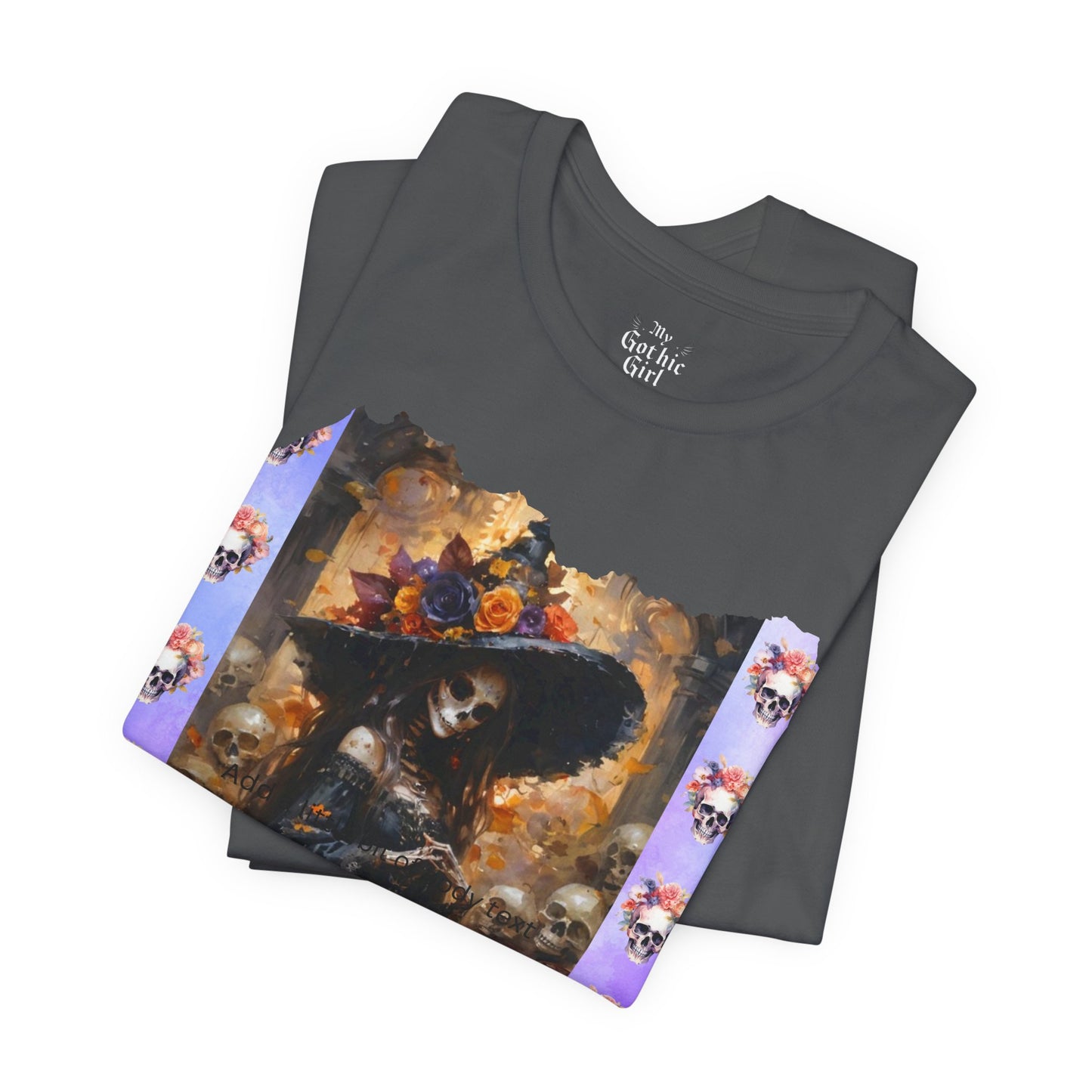 My Gothic Girl Dia De Los Muertos Graphic Tee – Gothic Streetwear, Whimsy Goth, Dark Poetry Alt Fashion