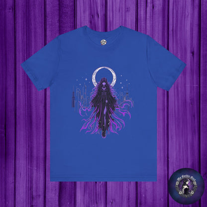 “Celestial Enchantress”  Gothic Graphic T-Shirt – Alt Aesthetic Poetic Goth Street-wear