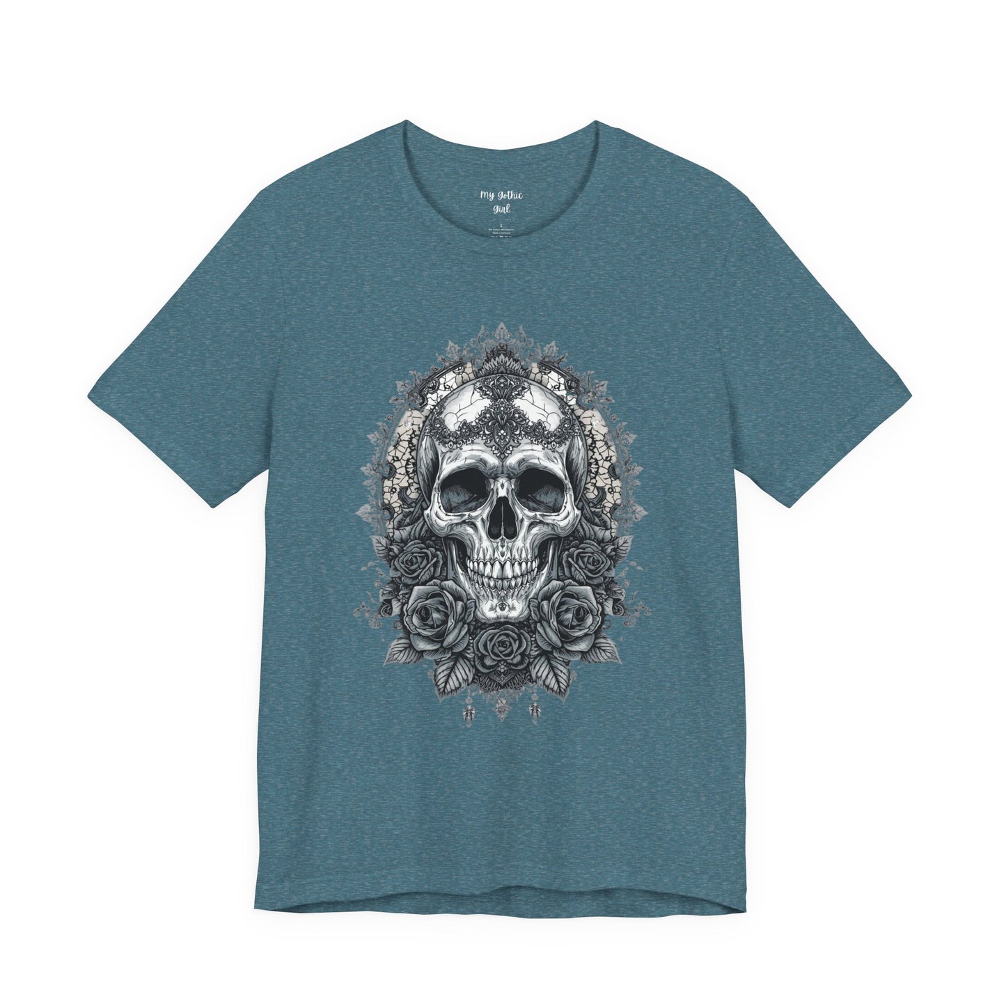 Gothic Skull Elegance T-Shirt