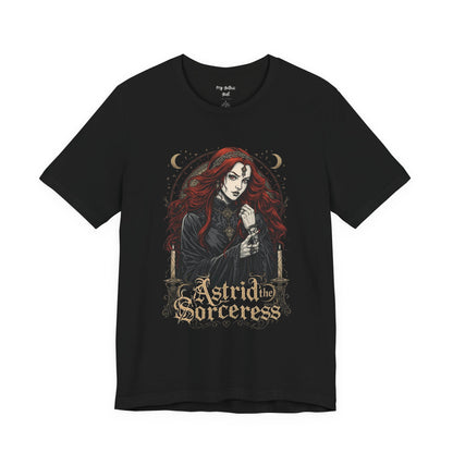 Astrid the Sorceress Gothic T-Shirt | Dark Fantasy Witch Tee