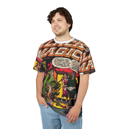 Vintage Horror Comic Tee — "Black Magic"