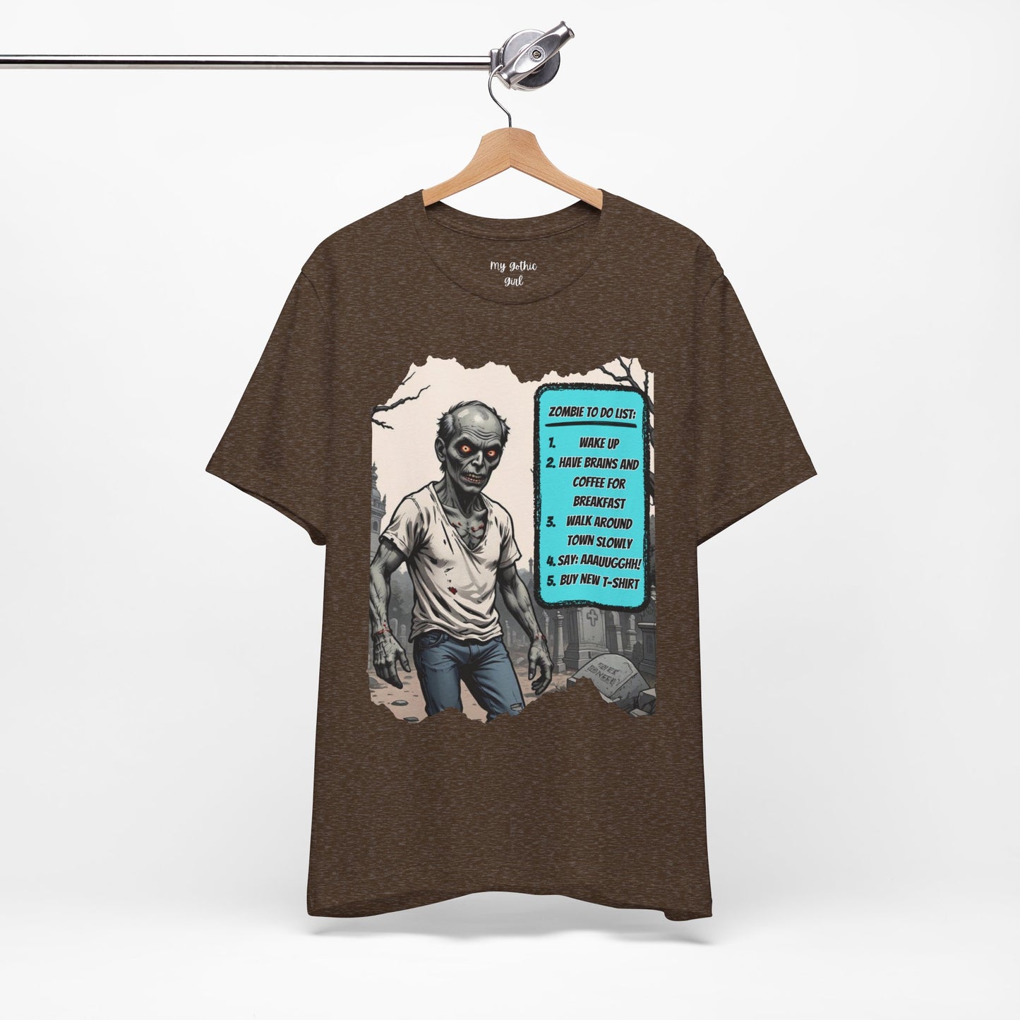 My Gothic Girl "Zombie: To Do List"  – Whimsy Goth Streetwear, Dark Poetry Fashion, Alt Aesthetic Apparel