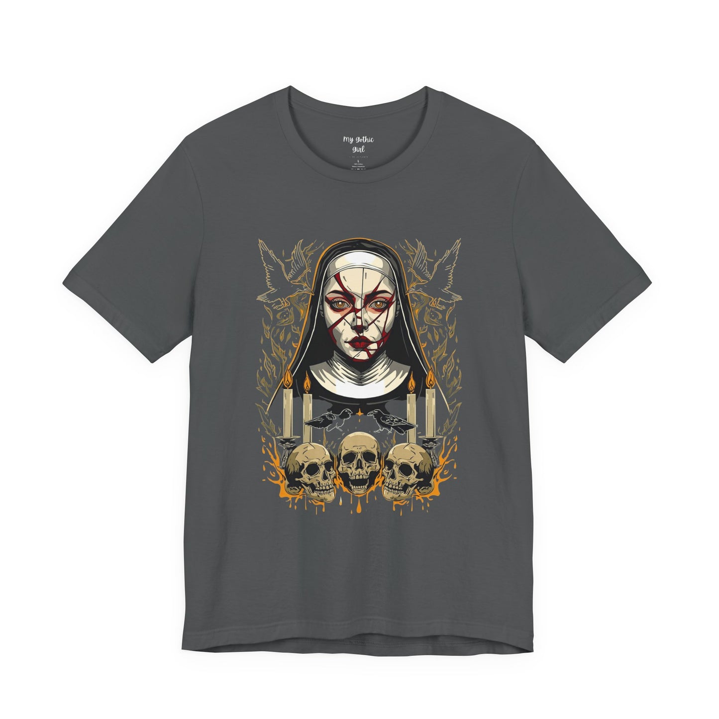 Nocturne Nun Gothic Pop Art T-Shirt