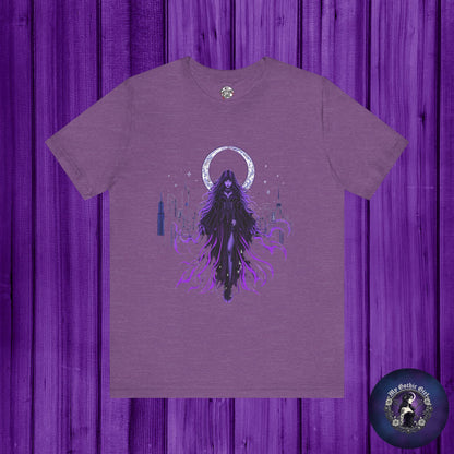 “Celestial Enchantress”  Gothic Graphic T-Shirt – Alt Aesthetic Poetic Goth Street-wear