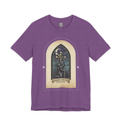 "Vengeance and Faith"  Gothic Graphic T-Shirt – Alt Aesthetic Poetic Goth Streetwear