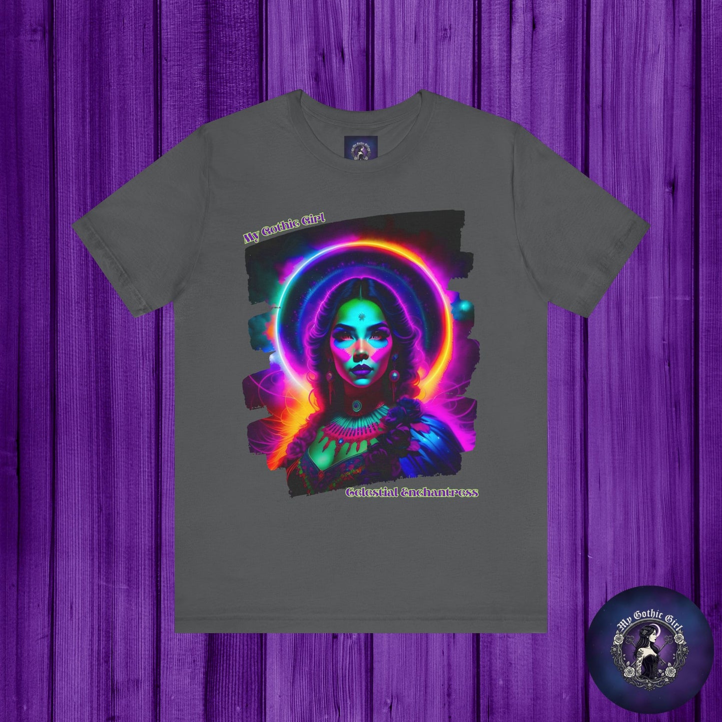 Celestial Enchantress Poetic Goth Graphic Tee – My Gothic Girl