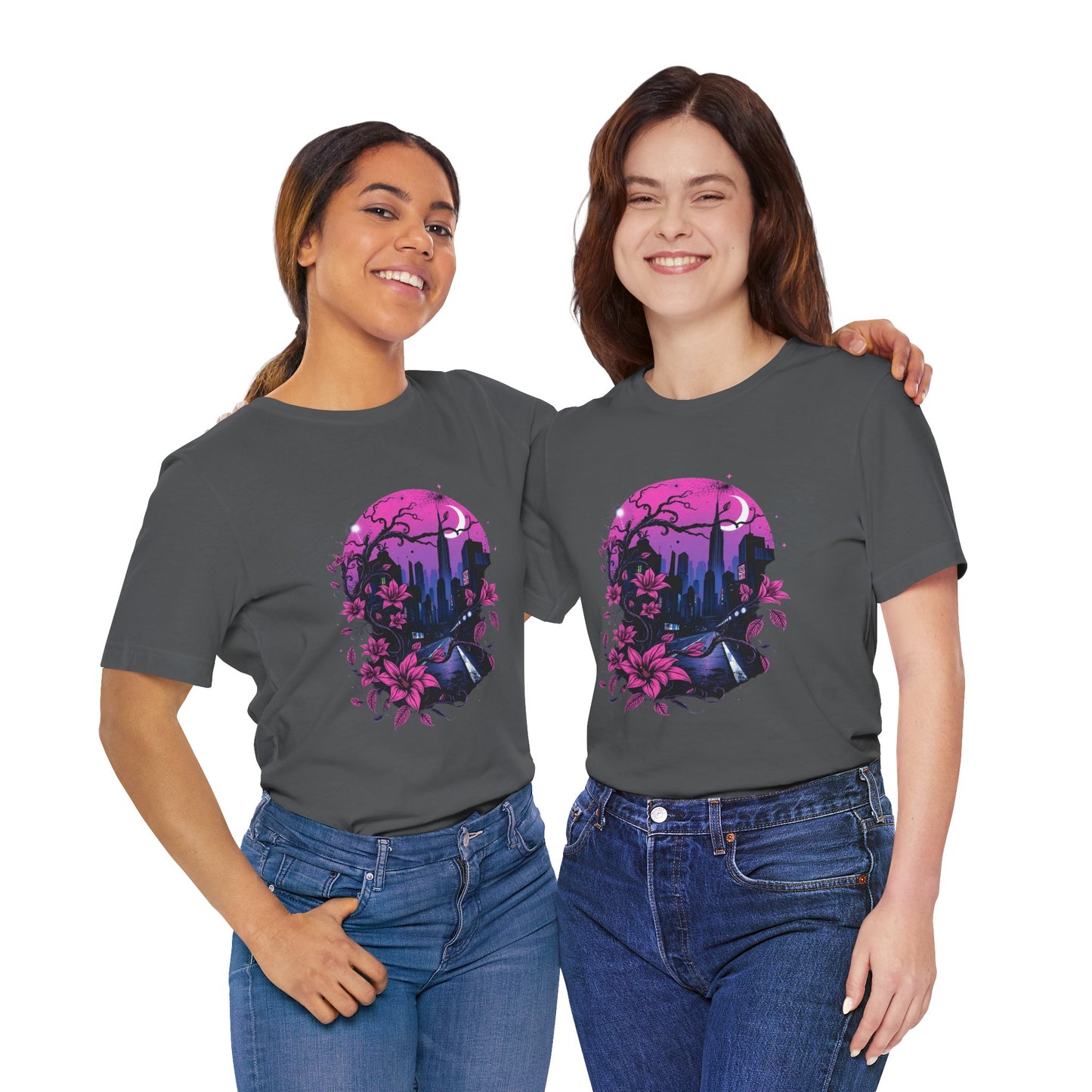 “Dark Bloom” — WhimsyGoth Floral Tee – Alt Aesthetic Poetic Goth Street-wear