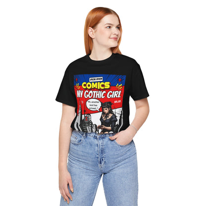 My Gothic Girl Comic Book Graphic Tee – Whimsy Goth Streetwear, Dark Poetry Fashion, Alt Aesthetic Apparel
