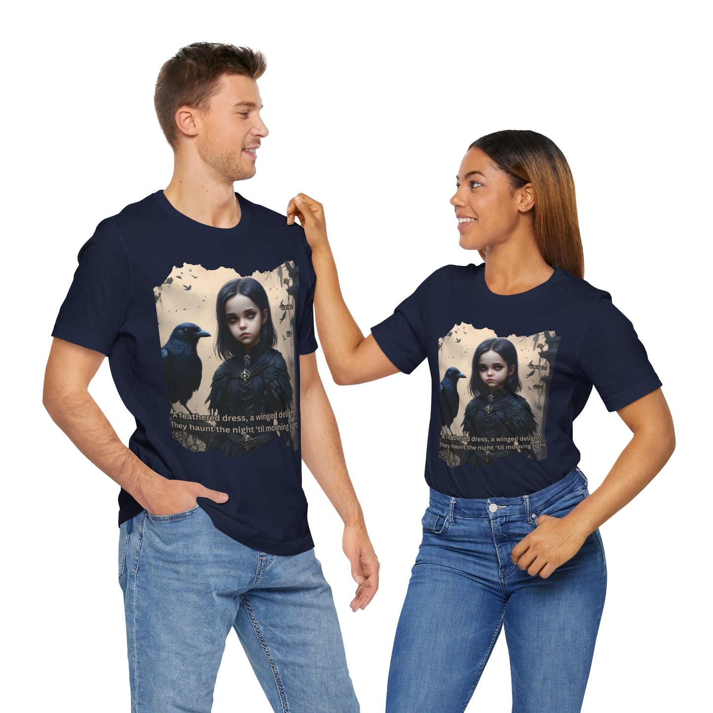 My Gothic Girl T-Shirt "Black Raven"  Whimsy Goth, Goth Fashion, Poetic Gothic Street Wear